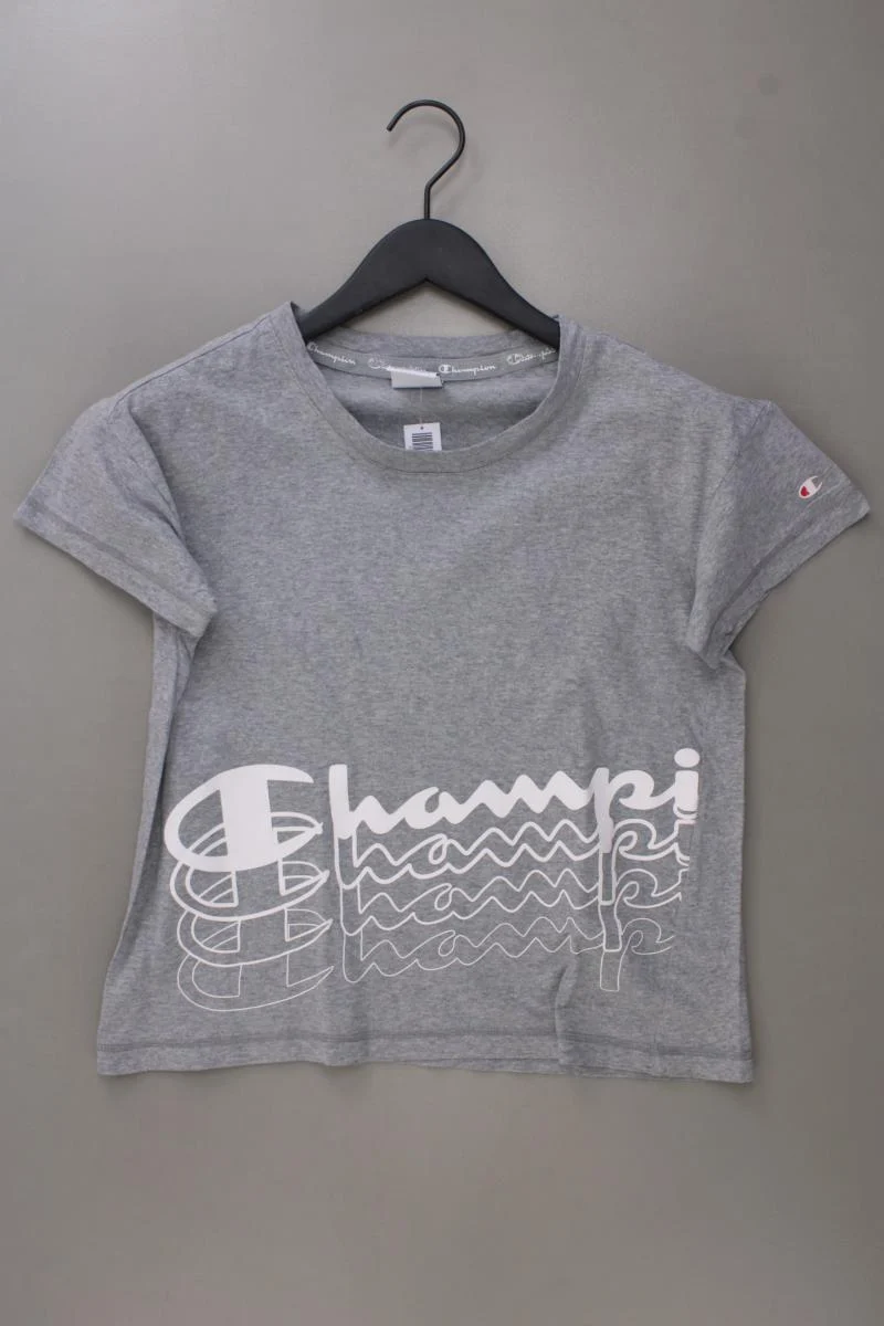 Champion Printshirt Gr. S Kurzarm grau