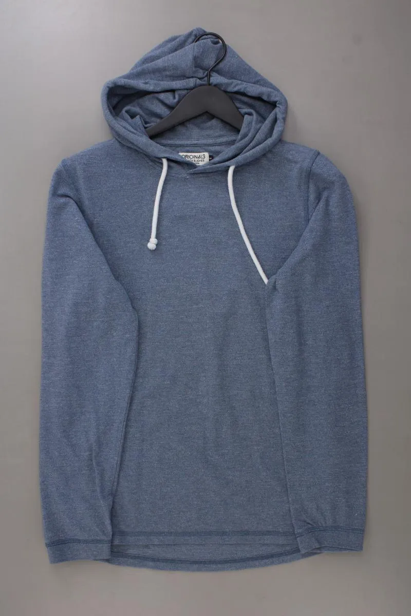 Jack & Jones Hoodie für Herren Gr. S neuwertig blau aus Baumwolle