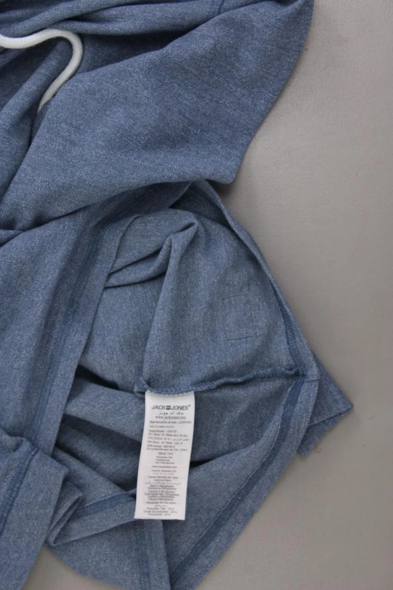 Jack & Jones Hoodie für Herren Gr. S neuwertig blau aus Baumwolle