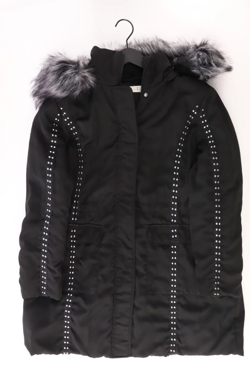 Pfeffinger Kapuzenmantel Gr. 46 schwarz aus Polyester