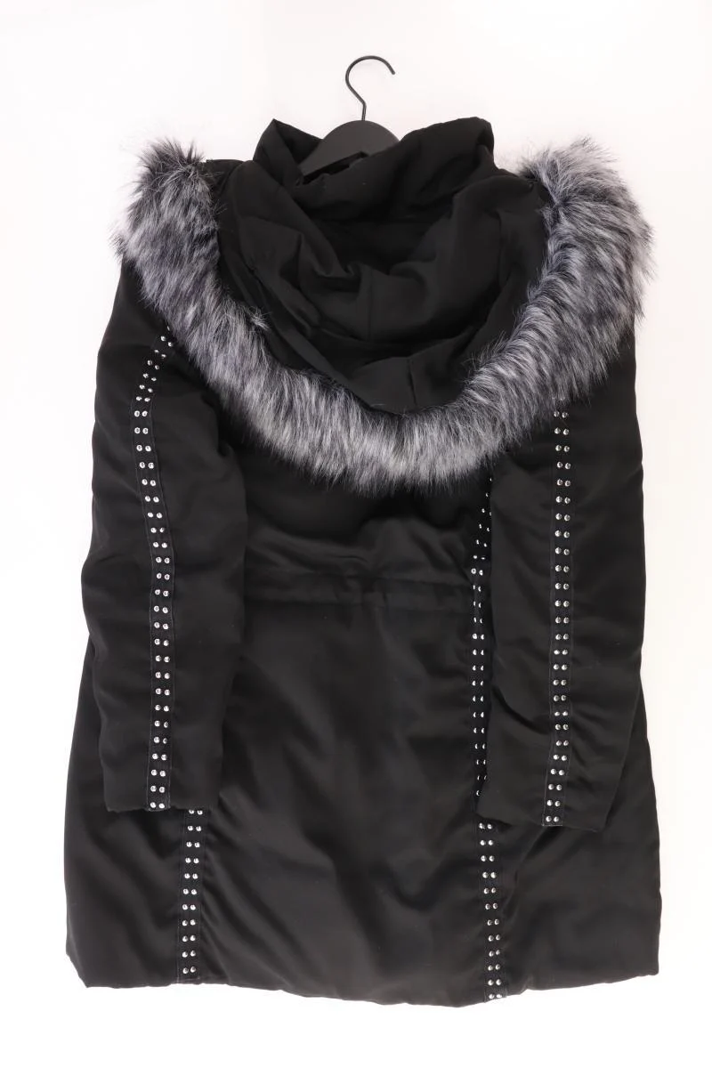 Pfeffinger Kapuzenmantel Gr. 46 schwarz aus Polyester