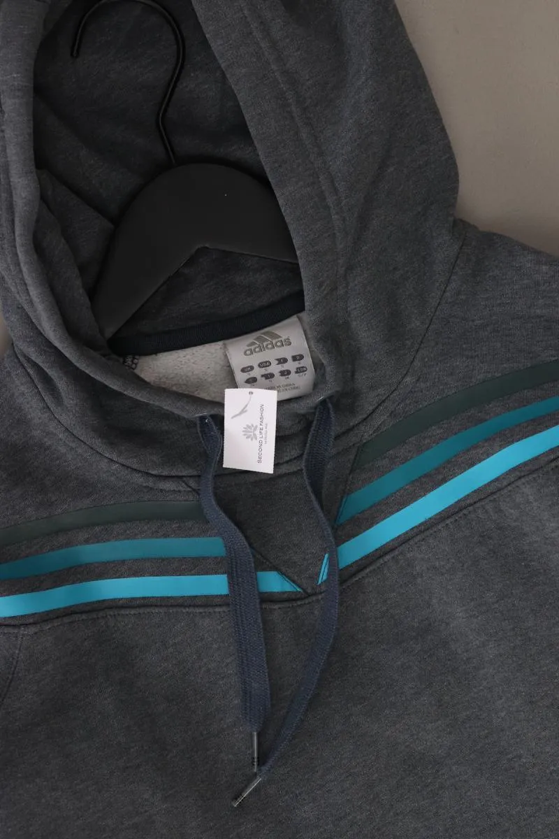 Adidas Hoodie für Herren Gr. S grau aus Baumwolle