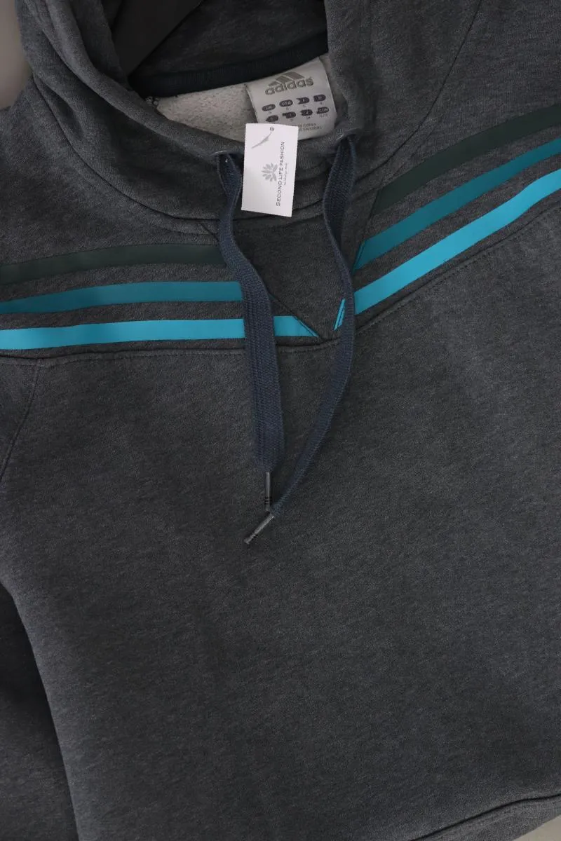 Adidas Hoodie für Herren Gr. S grau aus Baumwolle