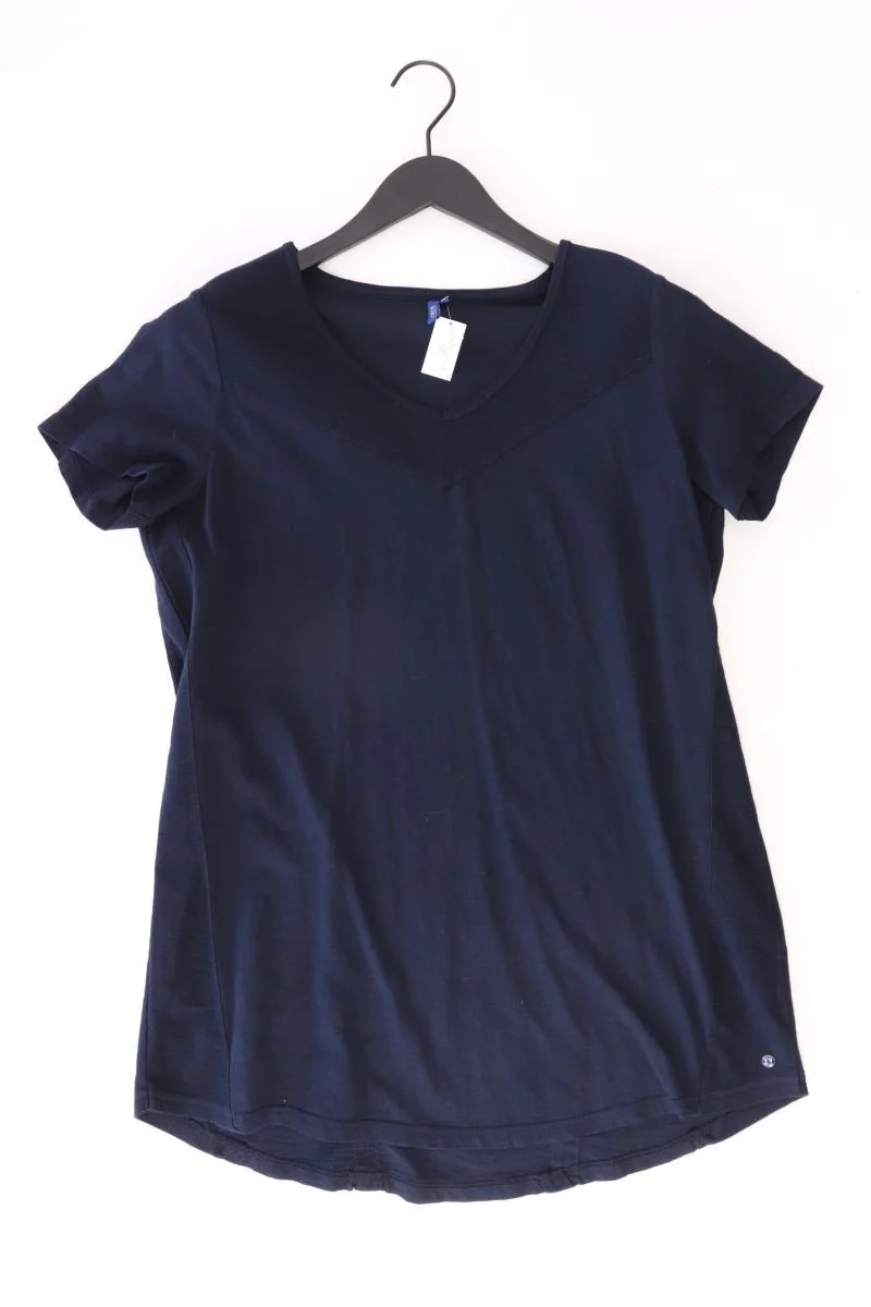 Cecil T-Shirt Gr. L Kurzarm blau aus Baumwolle