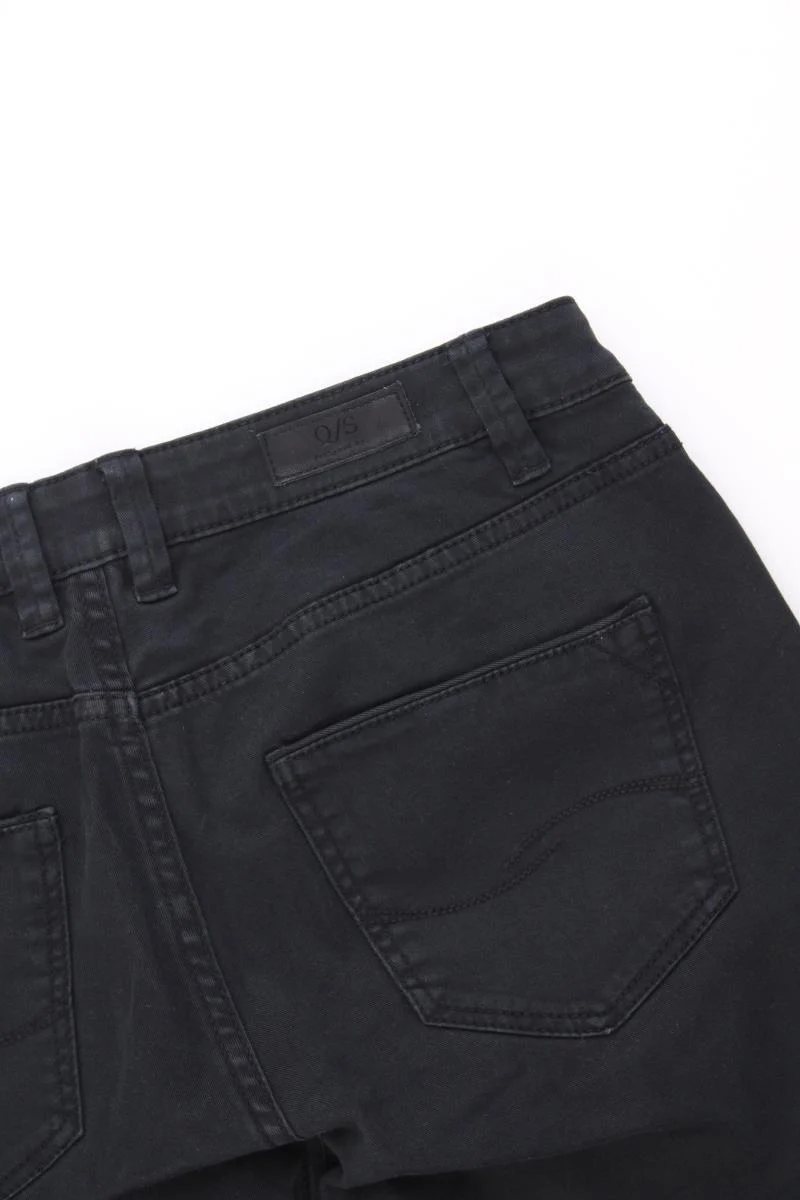 QS by s.Oliver Five-Pocket-Hose Gr. 34/L30 Modell Catie schwarz aus Baumwolle