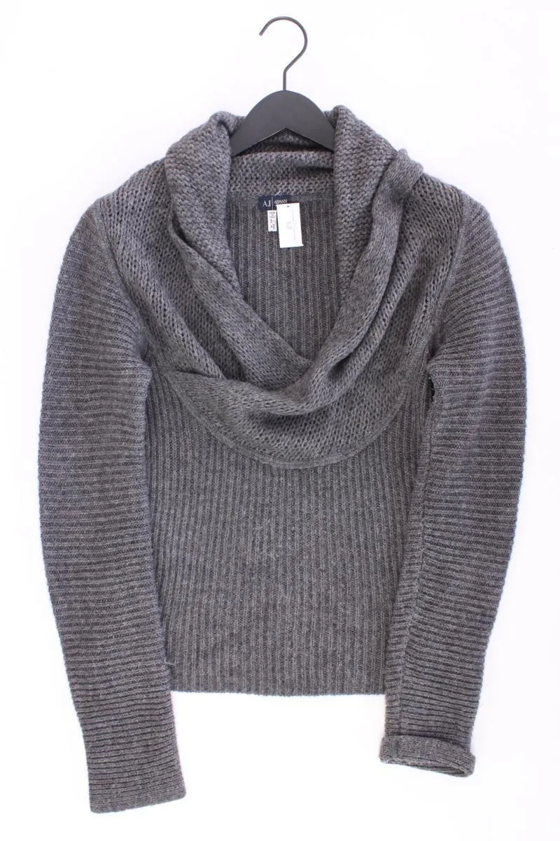 Armani Jeans Grobstrickpullover Gr. 40 grau