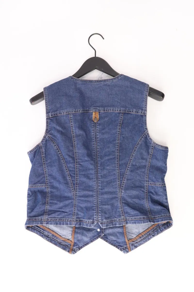 Bonita Regular Weste Gr. 44 blau aus Baumwolle