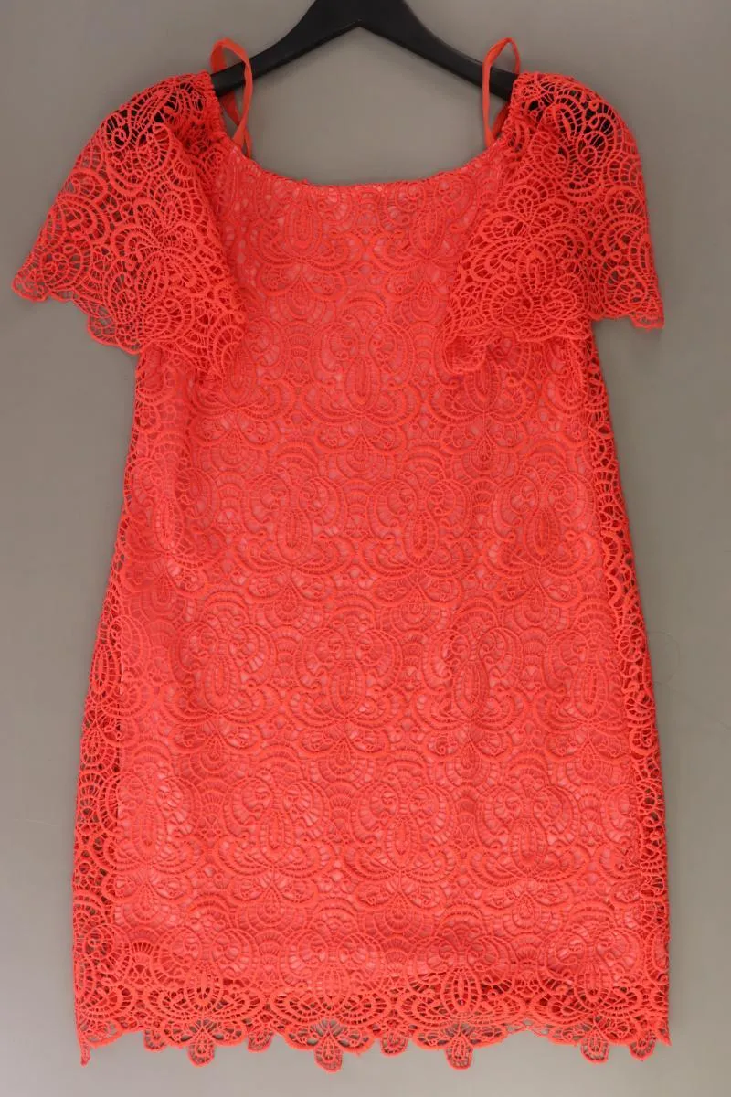 Ana Alcazar Spitzenkleid Gr. 38 Kurzarm rot aus Polyester