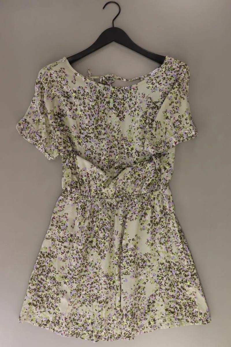 Lascana Kurzarmkleid Gr. 40 mit Blumenmuster grün aus Viskose
