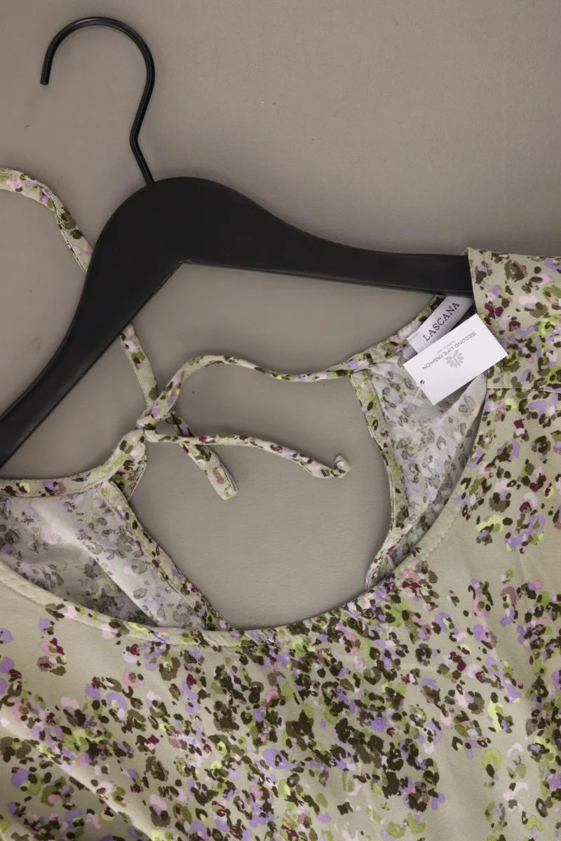 Lascana Kurzarmkleid Gr. 40 mit Blumenmuster grün aus Viskose