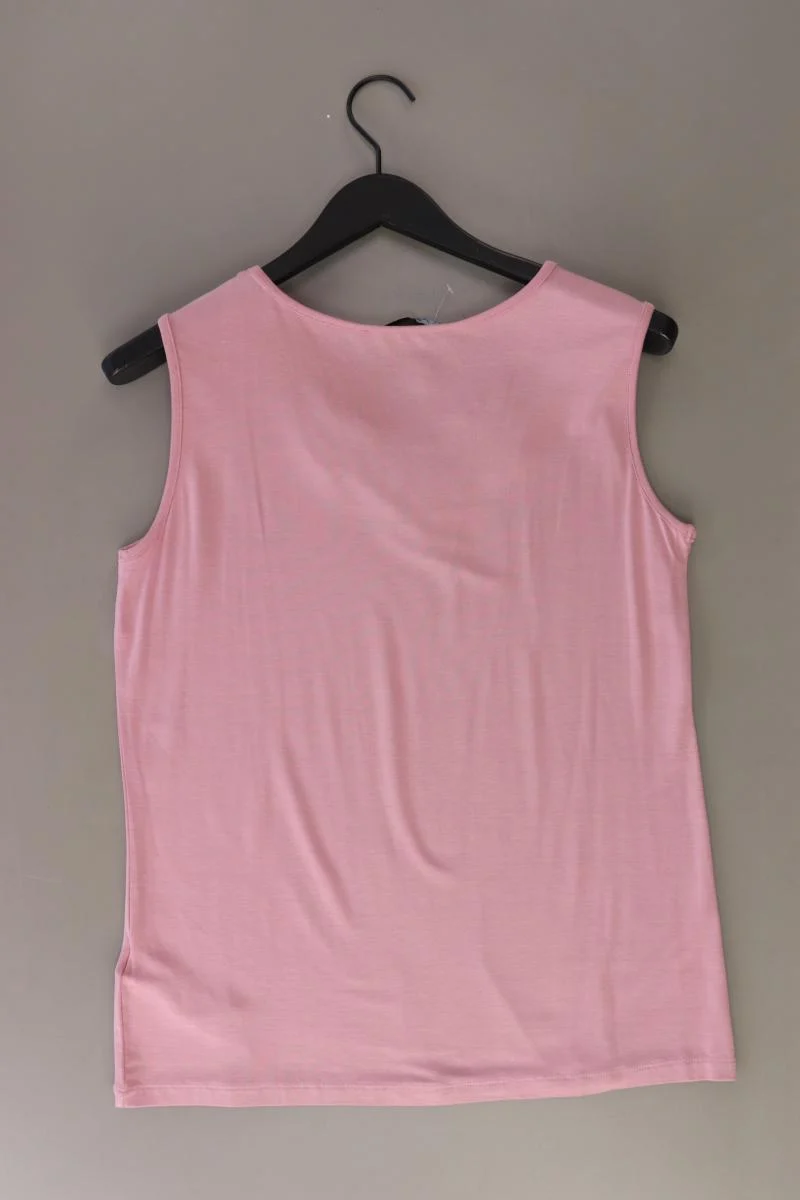 Himmelblau Trägertop Gr. 42 mit Pailletten rosa aus Viskose
