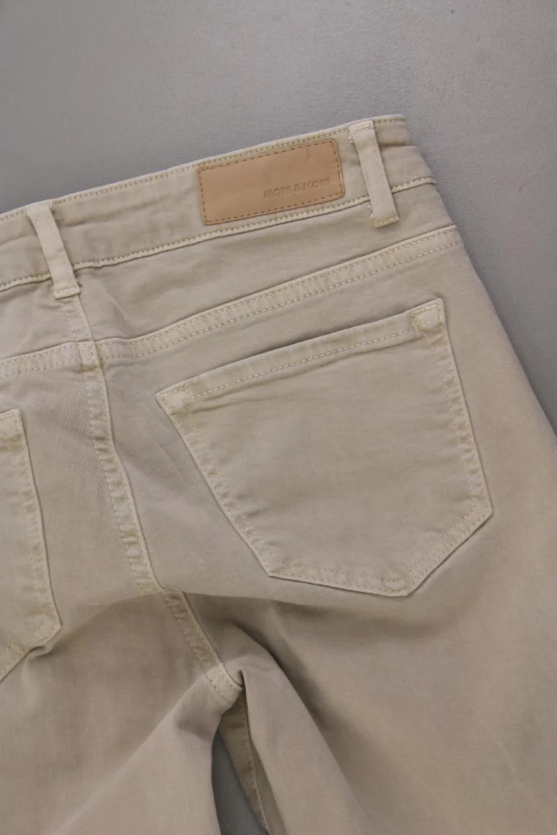 More&More Five-Pocket-Hose Gr. 34 Modell Hazel creme aus Baumwolle