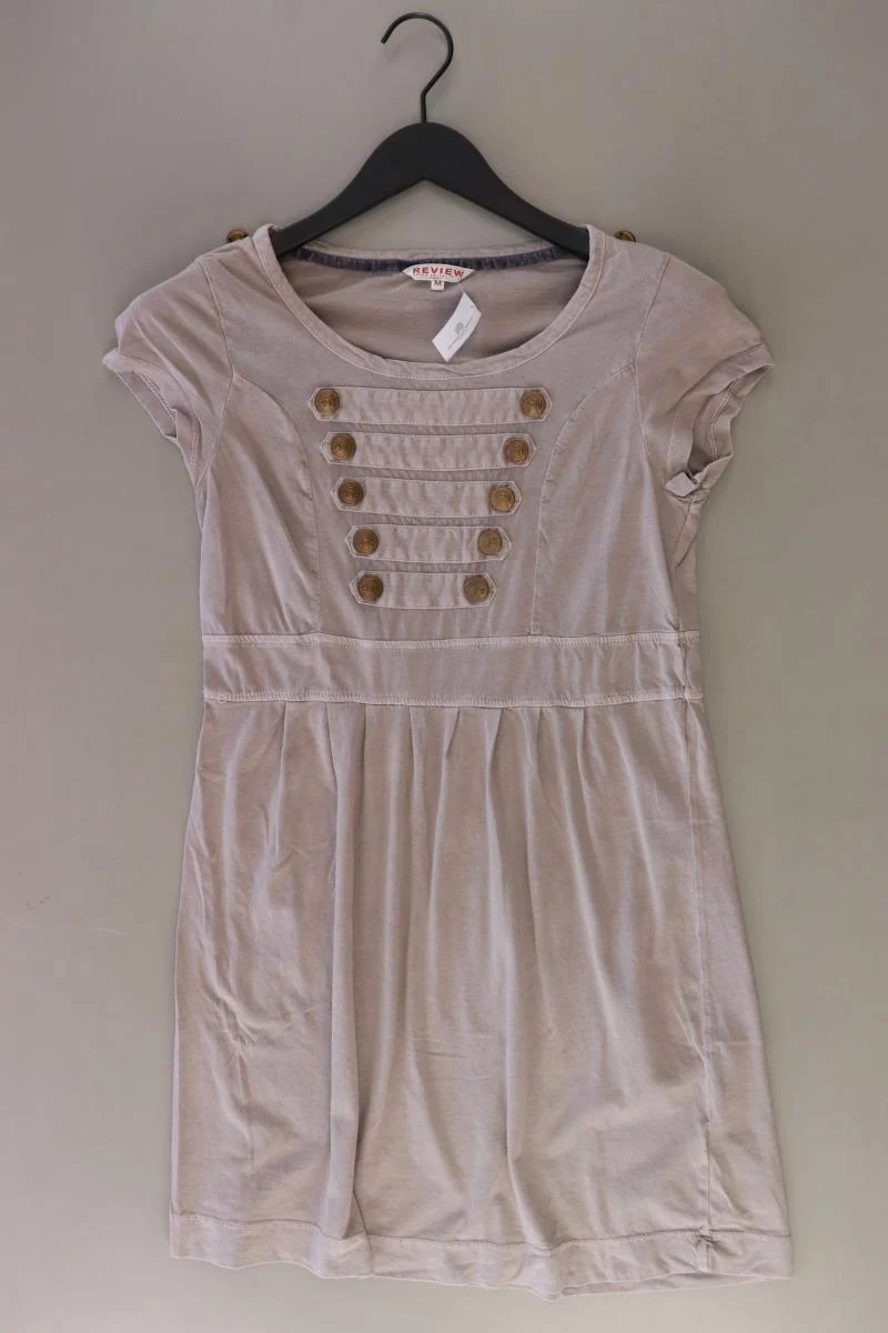 Review Kurzarmkleid Gr. M grau aus Baumwolle