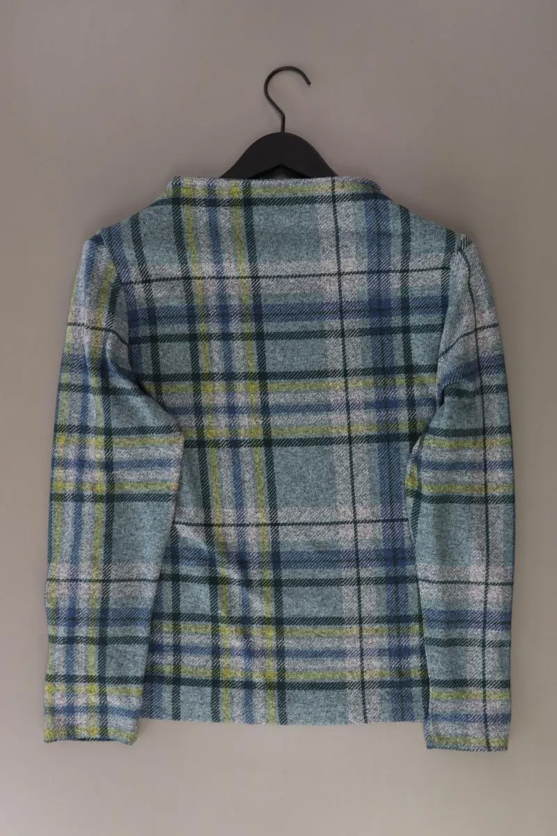 Gina Laura Feinstrickpullover Gr. M kariert grün aus Polyester