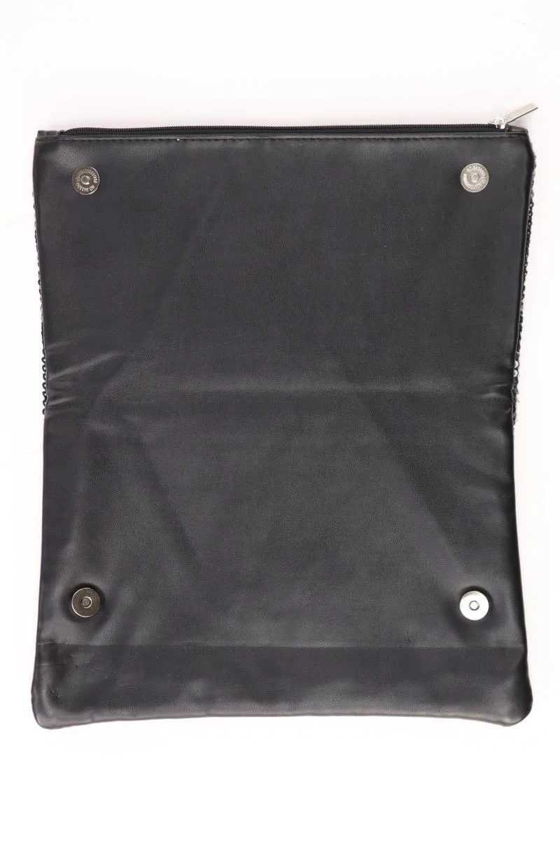 Clutch mit Pailletten schwarz