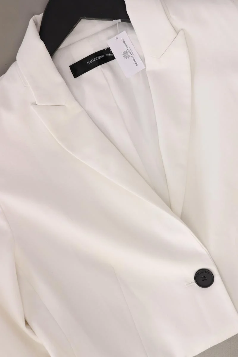 Hallhuber Longblazer Gr. 36 weiß aus Polyester