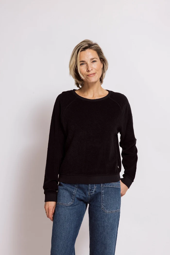 Zhrill Froteepullover Inge LS schwarz
