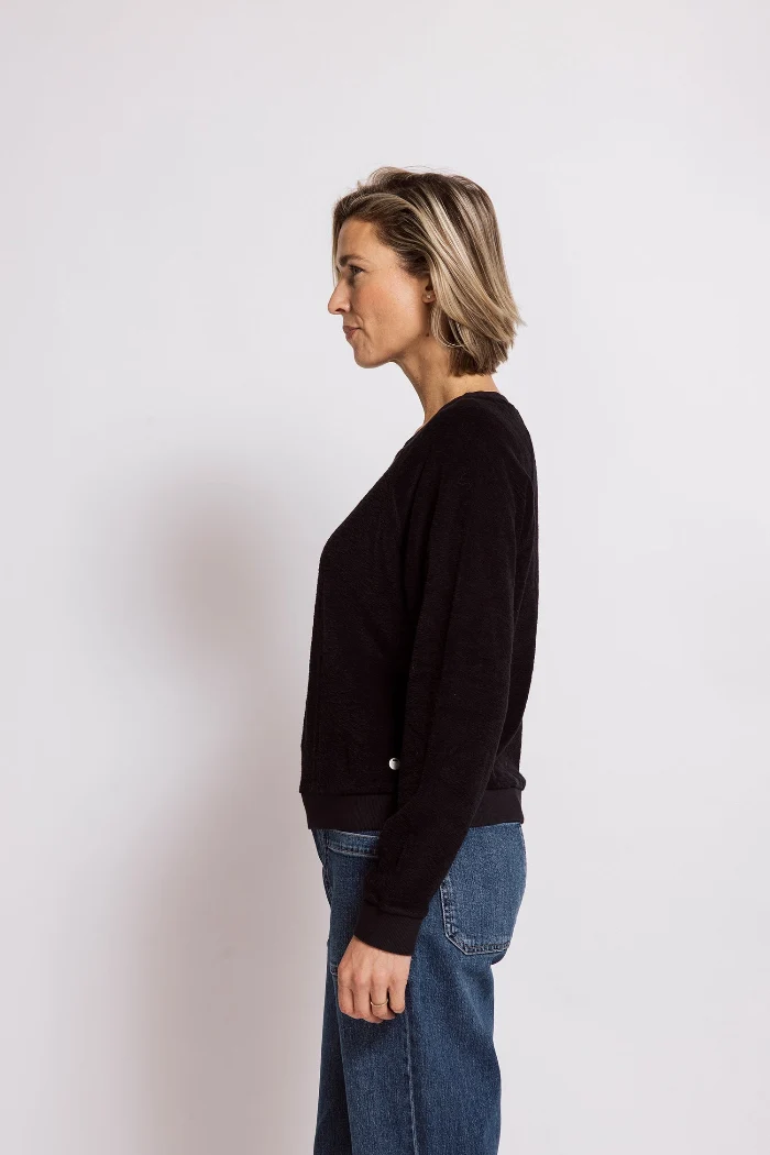 Zhrill Froteepullover Inge LS schwarz