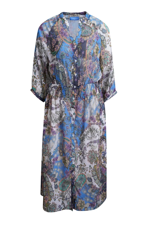 Smith & Soul Kleid saphire print