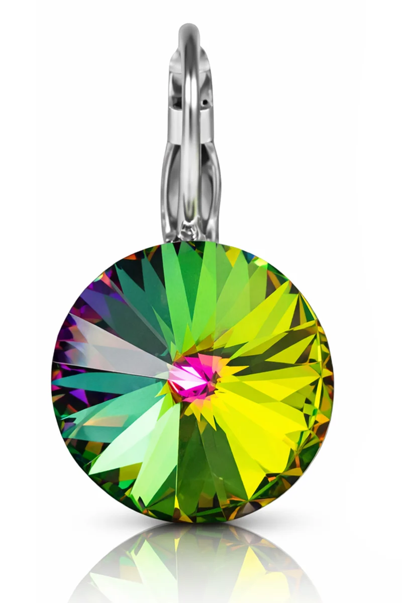 LUISIA® Ohrringe Rivoli mit Kristallen von Swarovski® 14 mm | Vitrail Medium