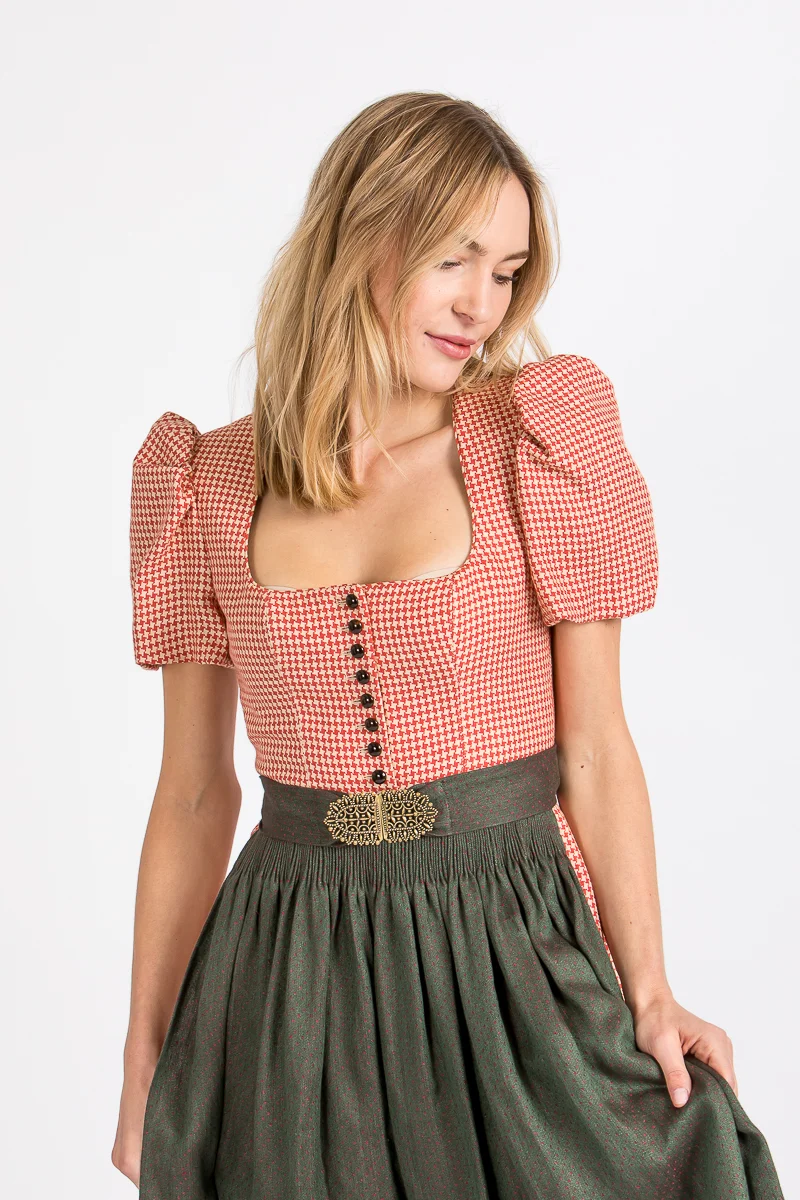 Gottseidank Ärmeldirndl Laura hagebutte oliv
