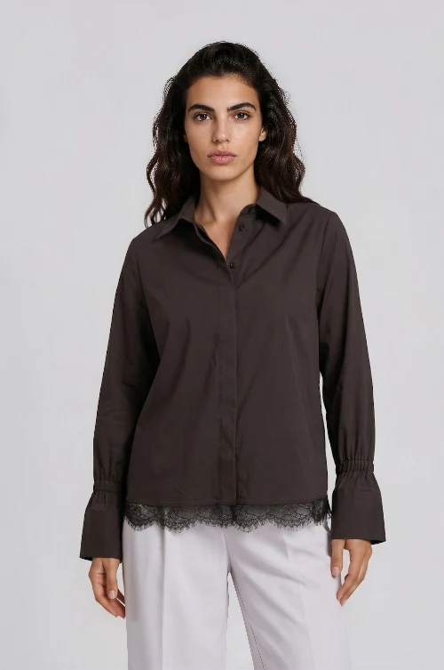 Milano Bluse mocca