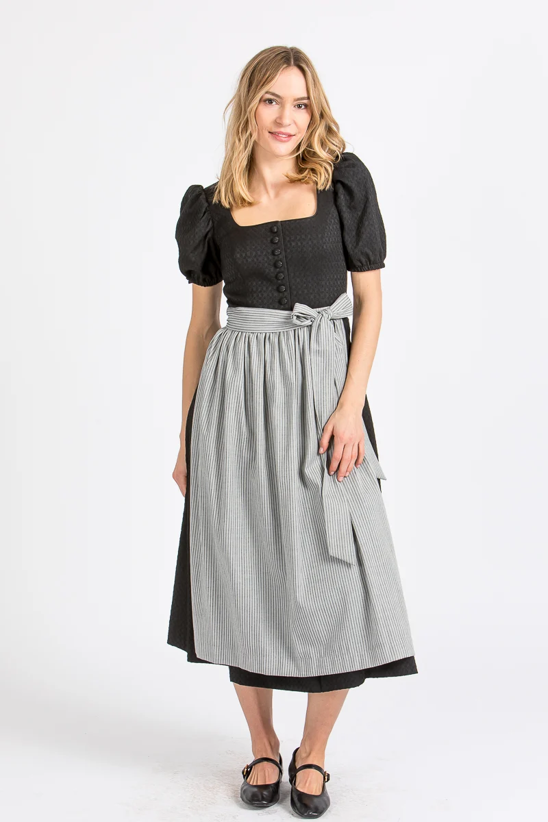 Almliebe Ärmeldirndl Rosmarie schwarz