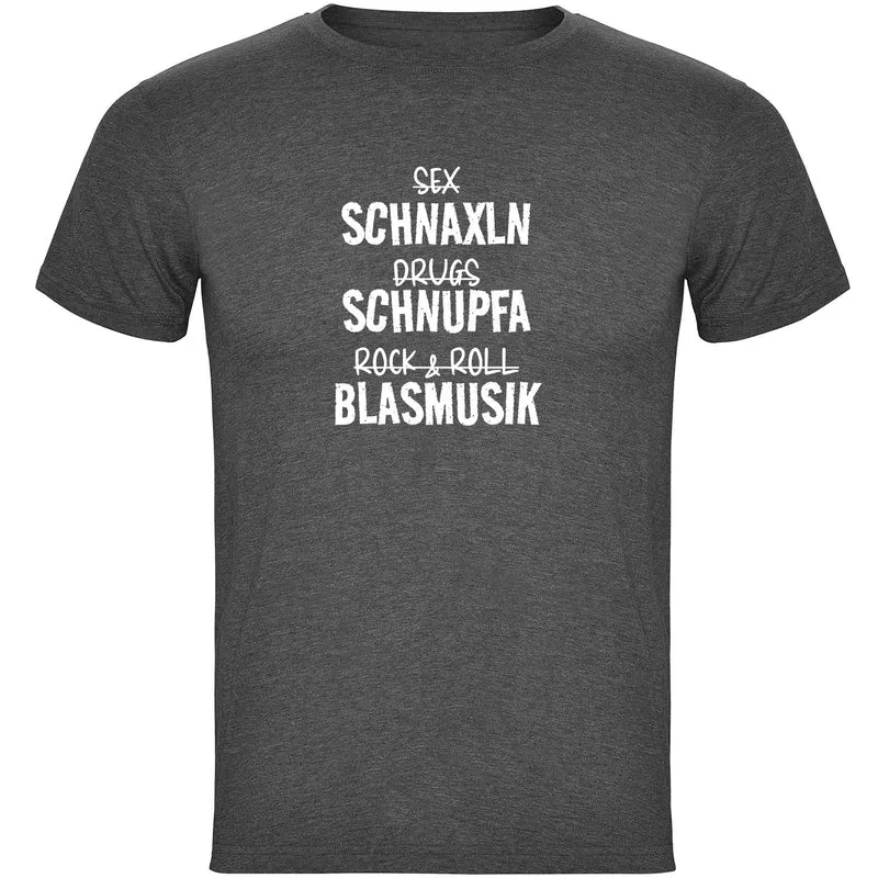 Schnaxln Schnupfa Blasmusik Herren T-shirt