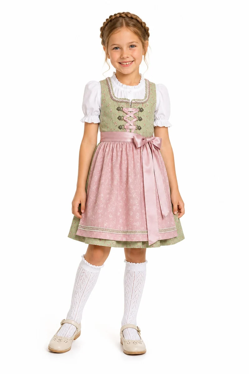 Kinder Trachten Kniestrümpfe Häkellook Ajour 11040 | Weiß