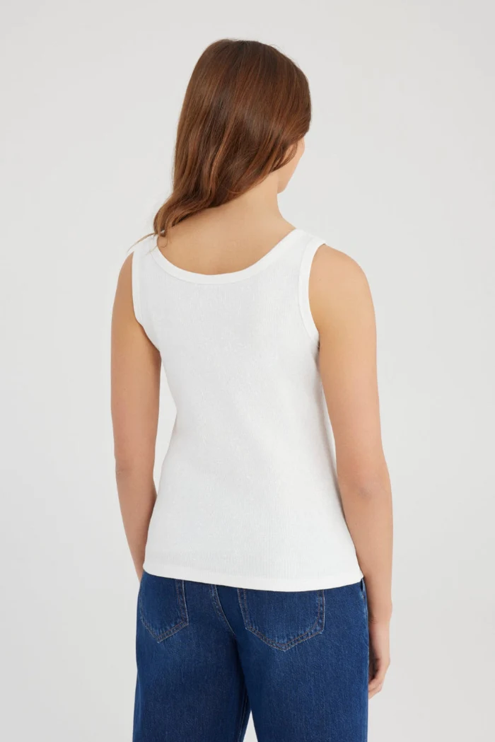 Cup of Joe Tanktop Olivia white pearl