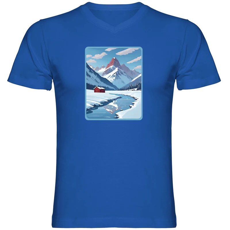 Home is where the Snow is Herren Tshirt V-Ausschnitt