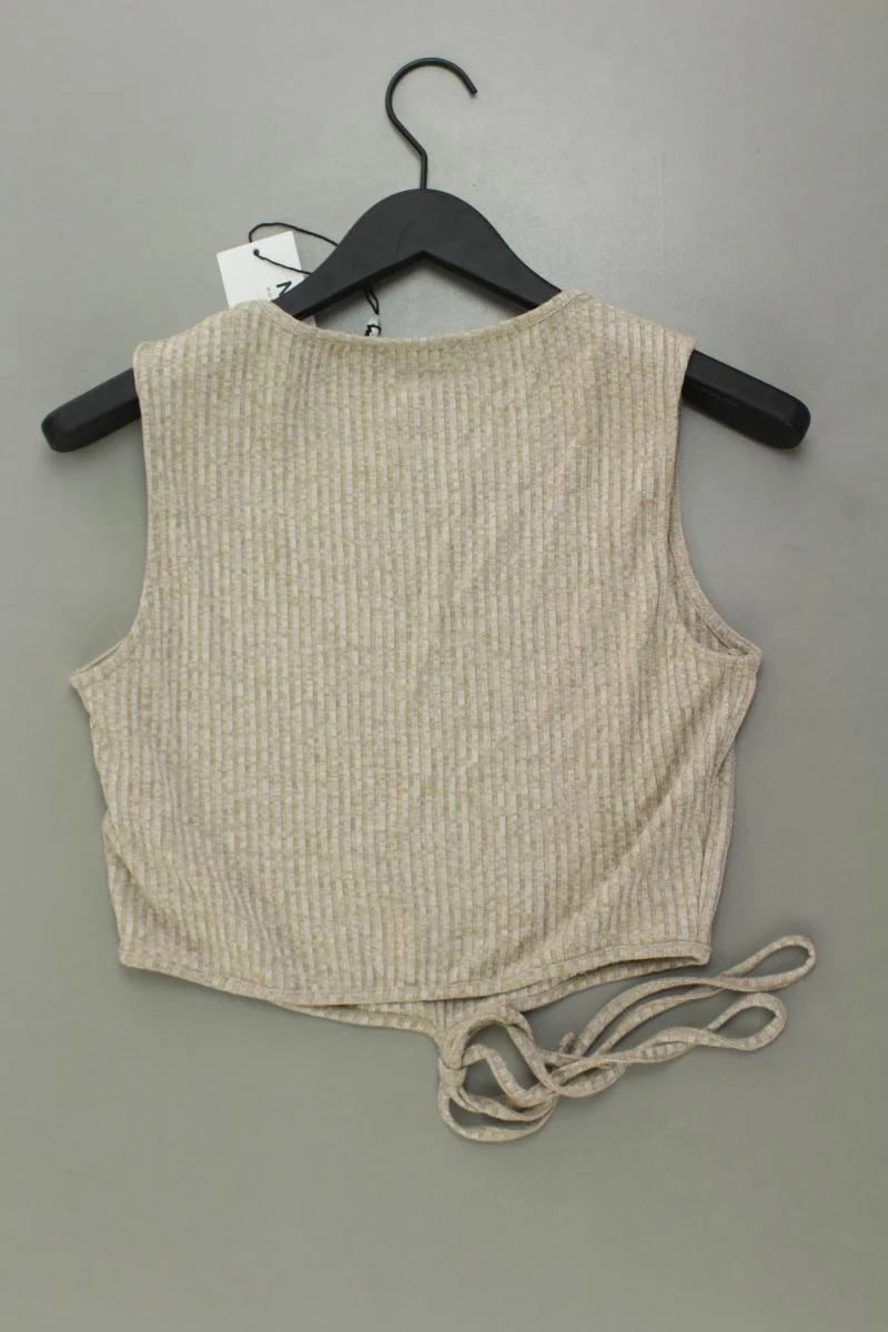 NA-KD Crop Top Gr. L neu mit Etikett braun aus Polyester