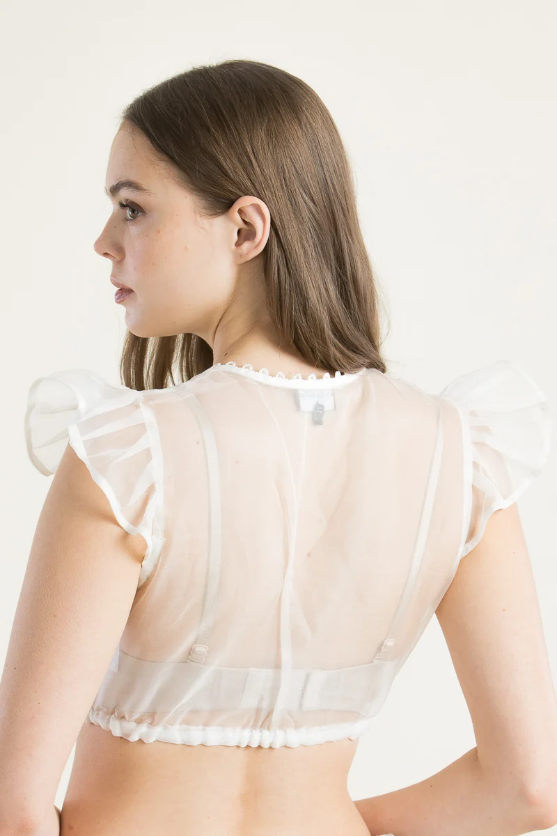 Kinga Mathe Dirndlbluse Kiki weiß