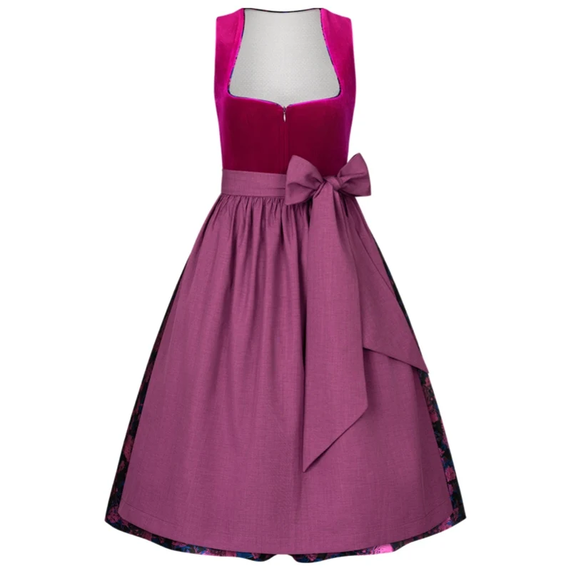 Dirndl Liga Di Bavaria Samt Rosen 70cm