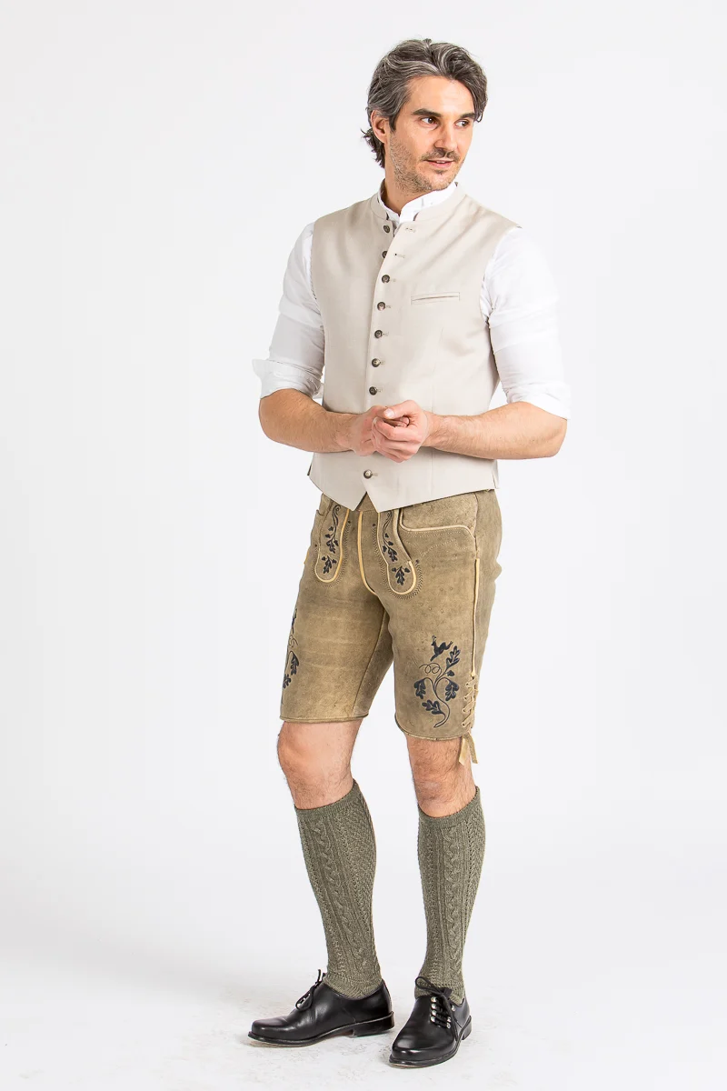 Alpenherz Trachtenweste Sebastian beige