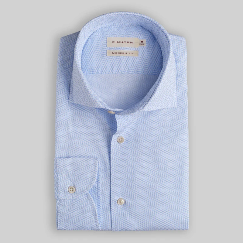 Modern Fit Mikrodruck Gewaschen