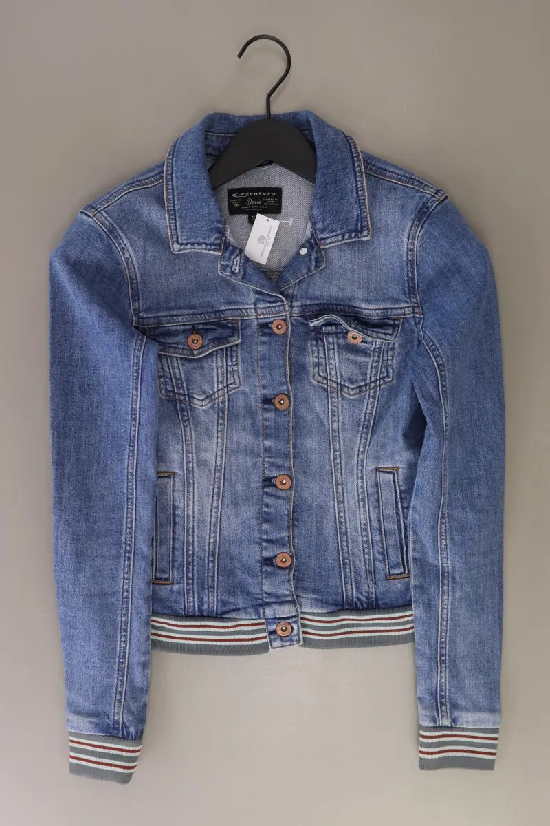 Expresso Jeansjacke Gr. 34 blau aus Baumwolle