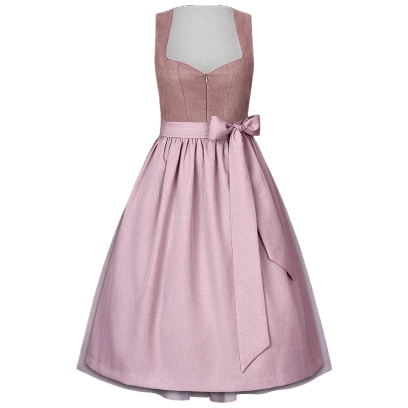 Dirndl Liga Di Bavaria Flieder Velours Optik 70cm