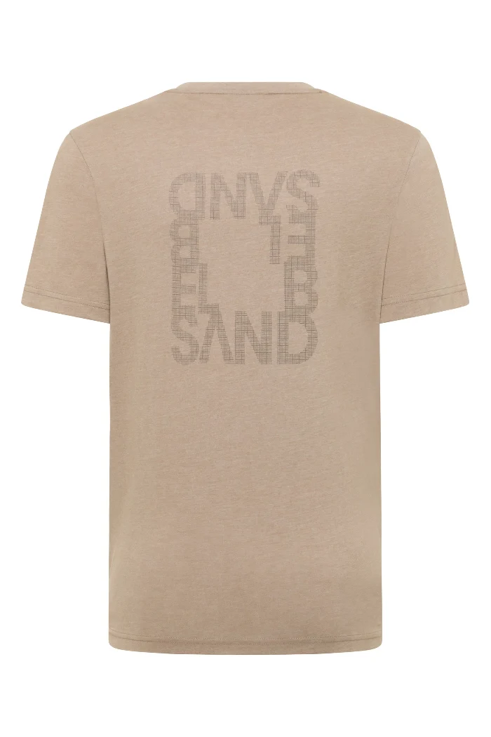 Elbsand Men T-Shirt Tian smoked tan melange