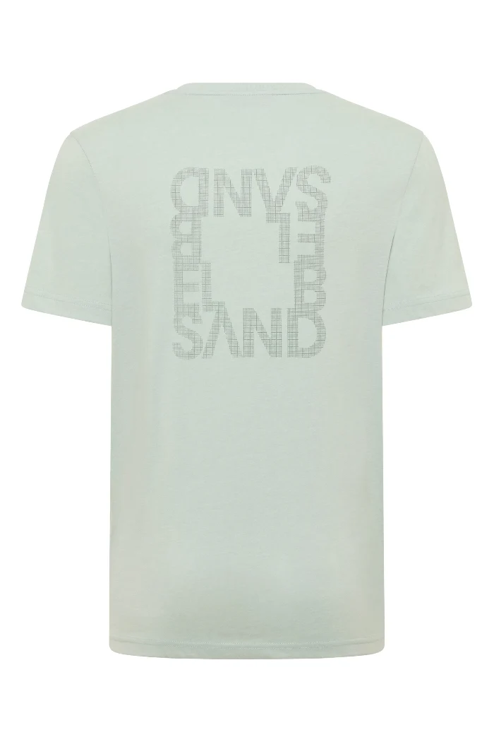Elbsand Men T-Shirt Tian sky grey melange