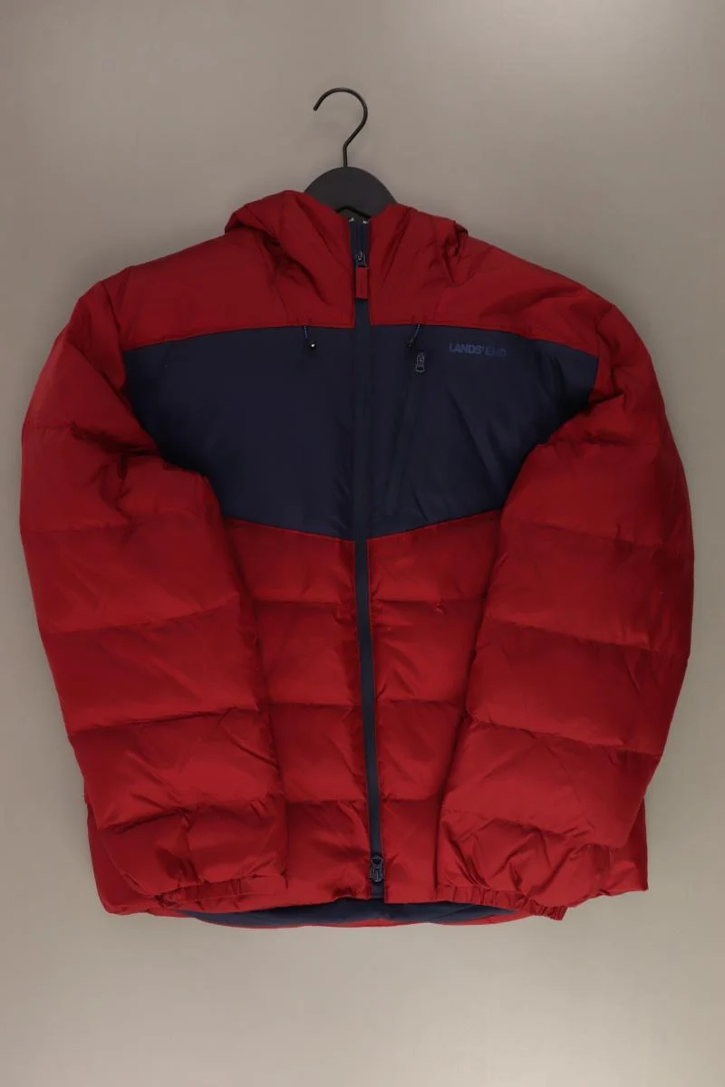 Lands' End Daunenjacke für Herren Gr. M rot aus Polyester