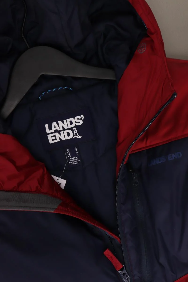 Lands' End Daunenjacke für Herren Gr. M rot aus Polyester