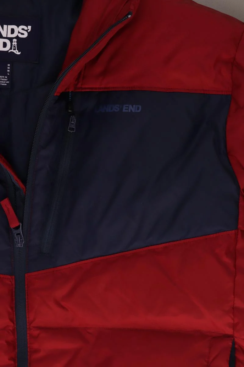 Lands' End Daunenjacke für Herren Gr. M rot aus Polyester