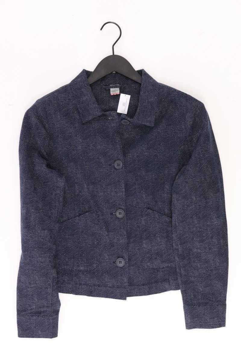 Qiero! Regular Jacke Gr. 40 blau aus Baumwolle