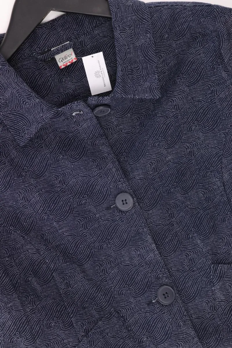 Qiero! Regular Jacke Gr. 40 blau aus Baumwolle