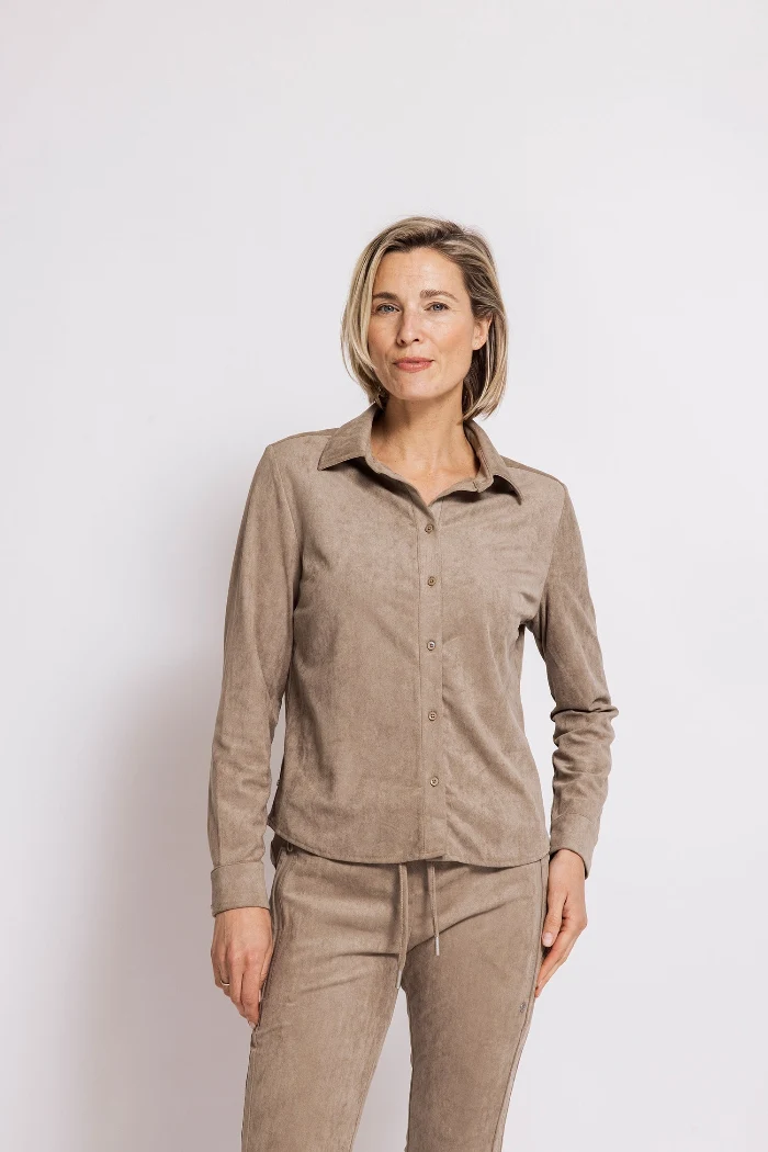 Zhrill Hemdbluse Faye sand/beige/taupe