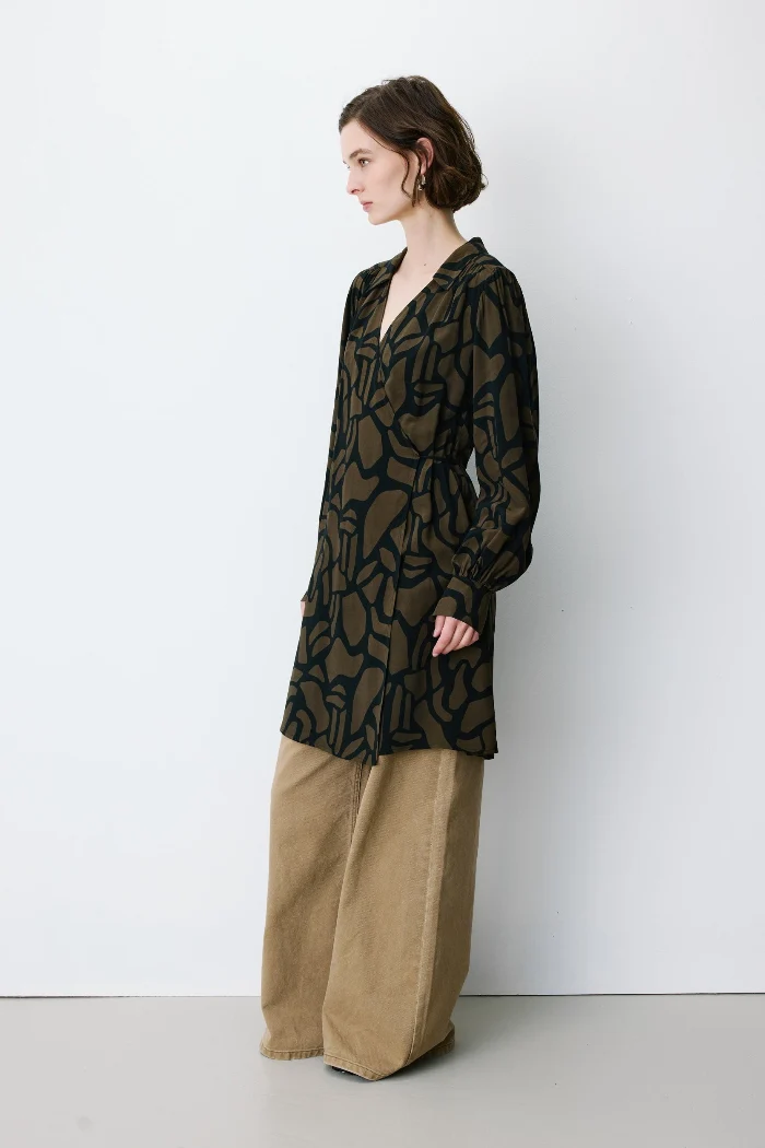 Grace & Mila Wickelkleid Anika khaki