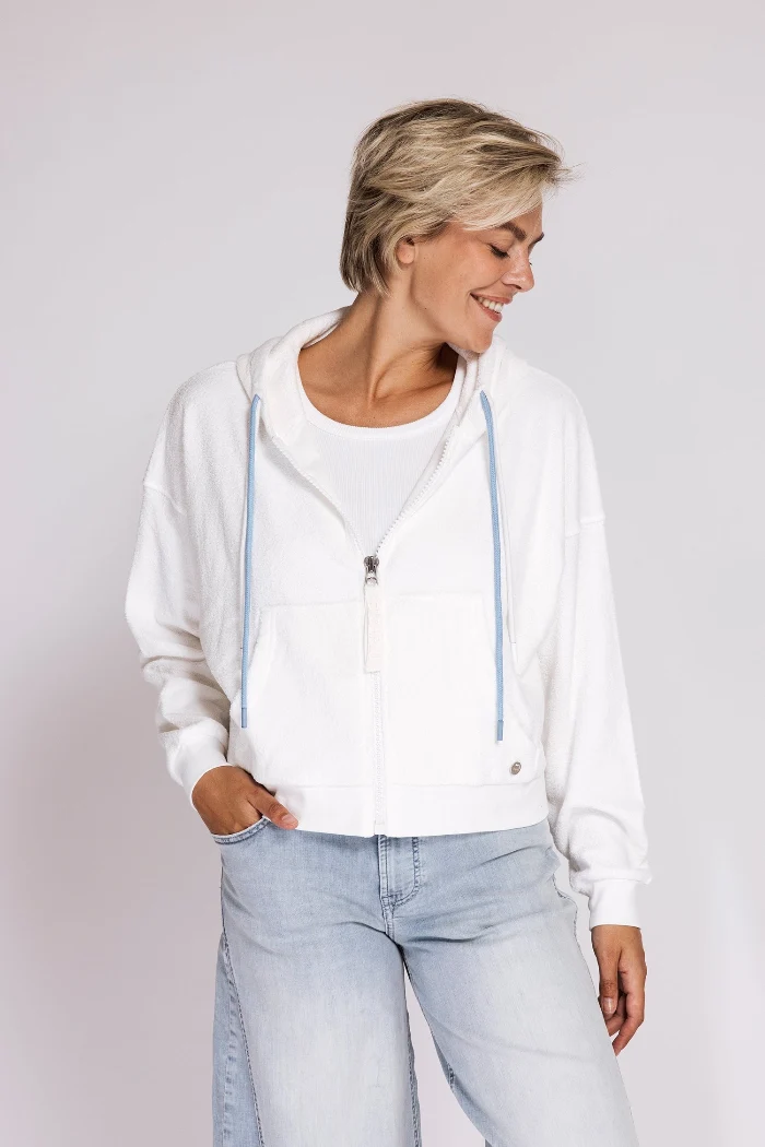 Zhrill Sweatjacke Ratana Zip weiß