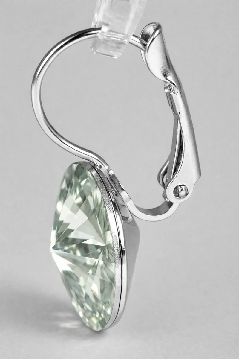 LUISIA® Ohrringe Rivoli mit Kristallen von Swarovski® 14 mm | Black Diamond