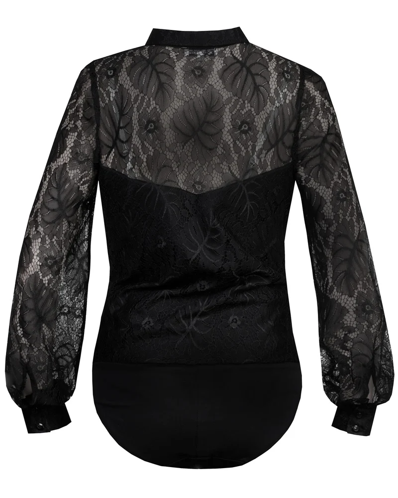 MarJo Damen Blusen Body "Harper-Malinda" Langarm 301700 | Schwarz